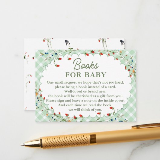 ベビー間抜けエンクロージャカード用の小さなガチョウの本 エンクロージャーカード (正面/裏面インサイチュ)