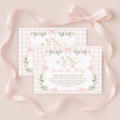 ベビー間抜けガールのためのコケットのグースピンクボウ本 エンクロージャーカード