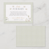 ベビー間抜けグースガお洒落ースシャワー エンクロージャーカード (正面/裏面)