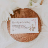 ベビー間抜け用ガチョウ赤ちゃんシャワー本 エンクロージャーカード