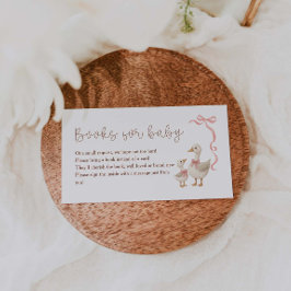 ベビー間抜け用ガチョウ赤ちゃんシャワー本 エンクロージャーカード