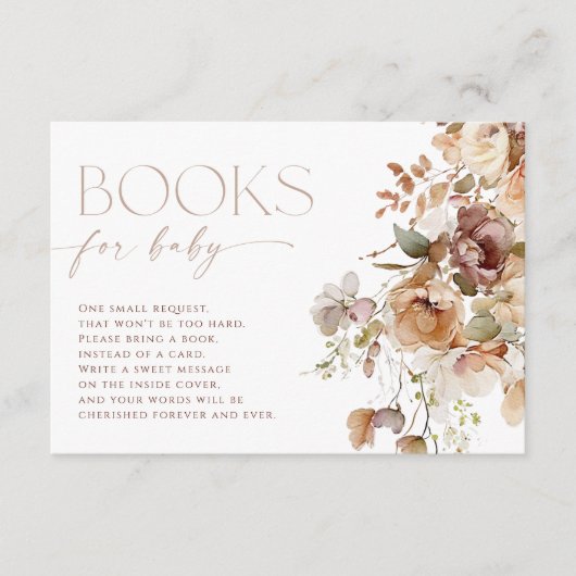 ベビー防法秋フローラ水彩用の本 エンクロージャーカード (正面)