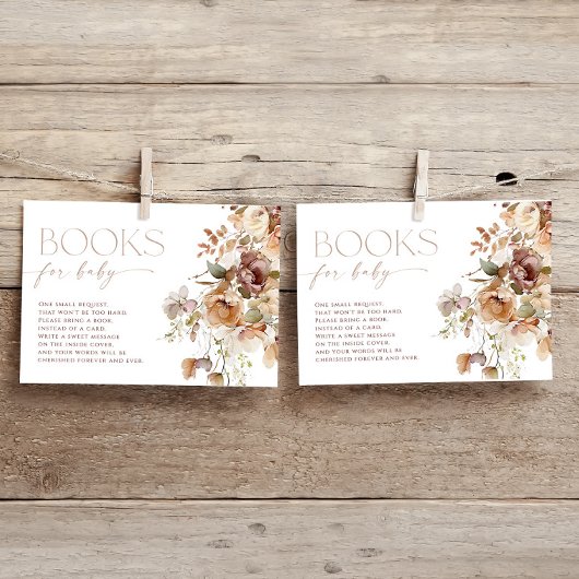 ベビー防法秋フローラ水彩用の本 エンクロージャーカード