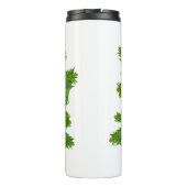 ベビー雪だるまと結晶の雪片オーナメント タンブラー (裏面)