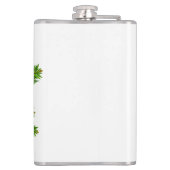 ベビー雪だるまと結晶の雪片オーナメント フラスク (裏面)