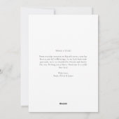 ベビー雪の降るクリスマスフォトカードの外は寒い シーズンカード (裏面)