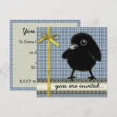 ベビー雷 招待状 (正面/裏面)