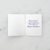 ベビー霜の降りた シーズンカード (内部)