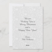 ベビー非常に初めてのクリスマス シーズンカード (裏面)