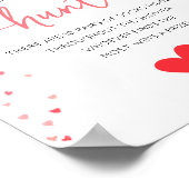 ベビー靴下狩りサイン赤ちゃんシャワーゲーム ポスター (角)