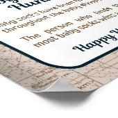 ベビー靴下狩りシャワーゲームヴィンテージ飛行機旅行 ポスター (角)