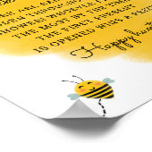 ベビー靴下狩りビーテーマベビーシャワーゲームサイン ポスター (角)