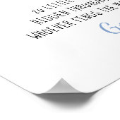 ベビー靴下狩りブルーカーバルーンベビーシャワーゲーム ポスター (角)