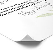 ベビー靴下狩りベビシャワーゲームのサイン ポスター (角)