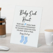 ベビー靴下狩りベビーシャワーゲームサイン 台座サイン (インサイチュ)