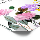 ベビー靴下狩りワイルドフラワーベビーシャワーゲームポスター ポスター (角)