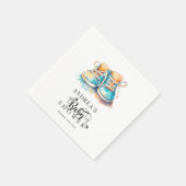 ベビー靴 | Blue Boy Baby Shower Napkins スタンダードカクテルナプキン (角)