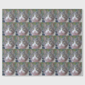ベビー顔キャットラッピング紙 ラッピングペーパー (フラット)