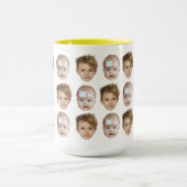 ベビー顔パターングランドパパパ誕生日ギフトファーザー マグカップ (中央)