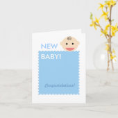 ベビー顔 カード (黄色い花)