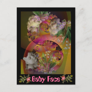 ベビー顔 ポストカード