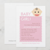 ベビー顔 招待状 (正面/裏面)