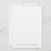 ベビー顔 招待状 (裏面)