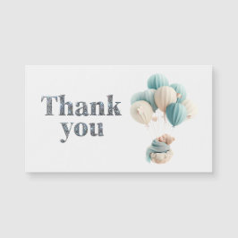 ベビー風船で浮かぶダイヤモンドありがとう