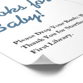 ベビー風船象ベビシャワーサイン用の本 ポスター (角)