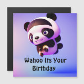 ベビー飛んでいるパンダ、磁気カード (正面/裏面)