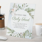 ベビー食べ物の少年ゾウの赤ちゃんシャワーのサインを推測 台座サイン (インサイチュ)