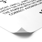 ベビー食べ物の赤ちゃんシャワーゲームのサインを推測する ポスター (角)