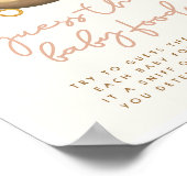 ベビー食べ物ボホ赤ちゃんシャワーゲームのサインを推測 ポスター (角)