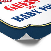 ベビー食べ航海の物の赤ちゃんシャワーゲームのサインを推測 ポスター (角)