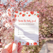 ベビー食品ゲームを推測するベリー甘い赤ちゃんシャワー 招待状