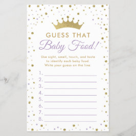 ベビー食品推測赤シャワーゲーム チラシ