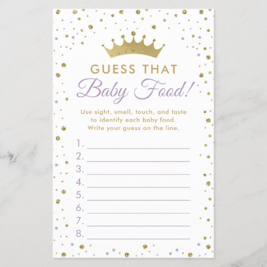 ベビー食品推測赤シャワーゲーム チラシ (正面)