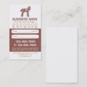 ベビー馬獣医アポイントメントカード 予約カード (正面/裏面)