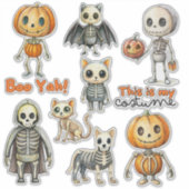 ベビー骨格のカスタムカットビニールシール シール (正面)