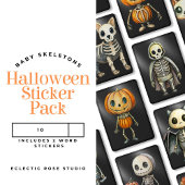 ベビー骨格のカスタムカットビニールシール シール