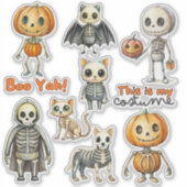 ベビー骨格のカスタムカットビニールシール シール (正面)