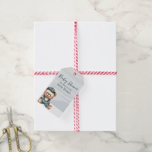 ベビー魅力的シャワーギフトラベル ギフトタグ (より糸付き)