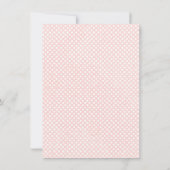 ベビー魅力的シャワーブランチ招待状ピンク 招待状 (裏面)