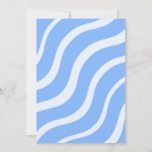 ベビー魅力的シャワー《鳥》アメリカゴガラブルーネスティングパーティー 招待状 (裏面)