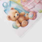 ベビー魅力的シャワー： Pastel Hues teddy bears 薄葉紙 (詳細)