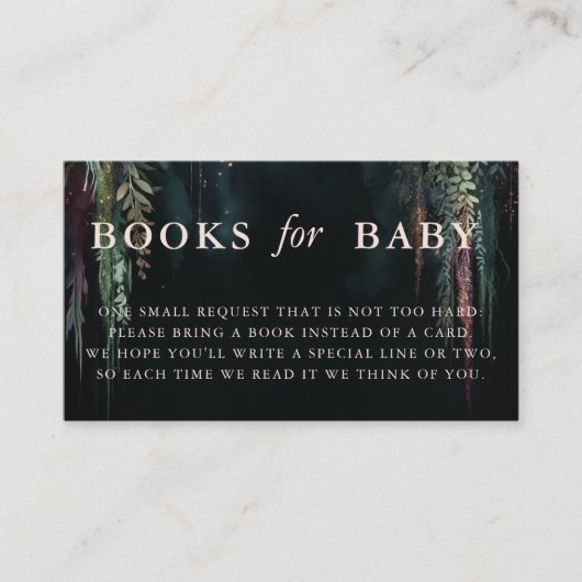 ベビー魅惑の森おとぎ話バラの本 エンクロージャーカード (正面)