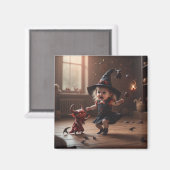 ベビー魔女の最初の召喚された友 マグネット (正面/裏面)