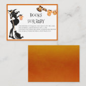 ベビー魔女ハロウィーン用の本 エンクロージャーカード (正面/裏面)