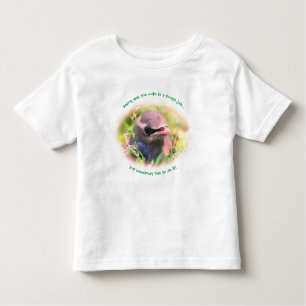ベビー鳥かわいいおもしろい トドラーTシャツ