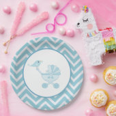 ベビー鳥ベビー台車赤ちゃんシャワーパーティー ペーパープレート (パーティー)